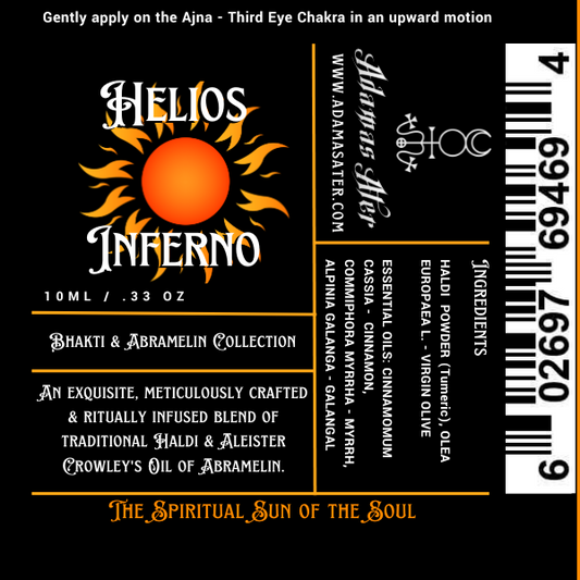 Aleister Crowley's Abramelin Helios Inferno Turmeric Ritual Blend